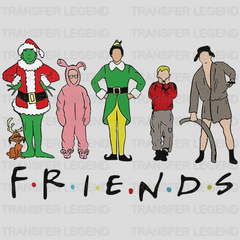 GRINCH X FRIENDS Christmas Design, Christmas Design, Dtf Heat Transfer - transferlegend