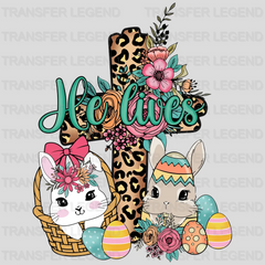 He Lives Easter Design - DTF heat transfer - transferlegend