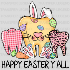 Happy Easter Y'all Design - DTF heat transfer - transferlegend