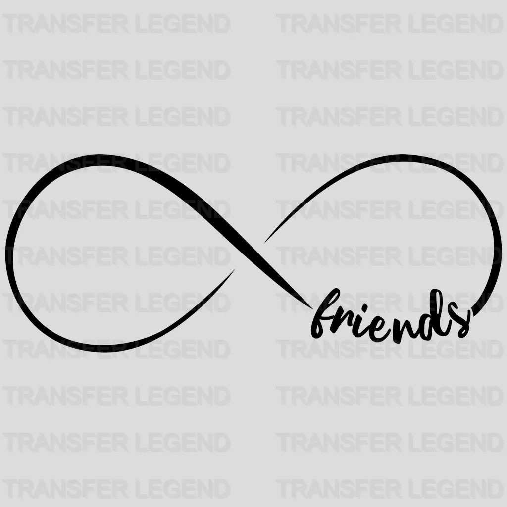 Best Friends Infinity Symbol design- DTF heat transfer - transferlegend