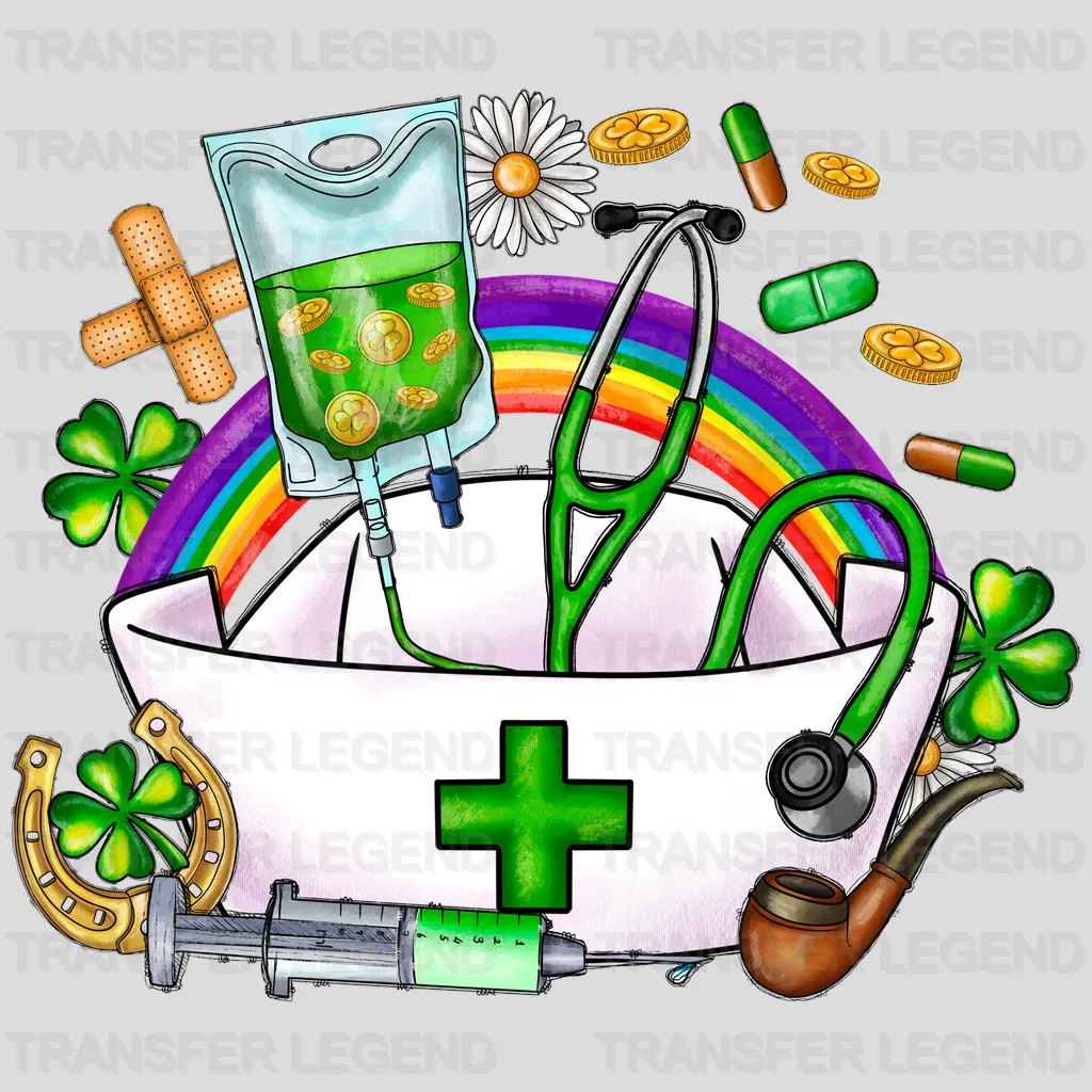 Nurse St. Patrick's Day Design - DTF heat transfer - transferlegend