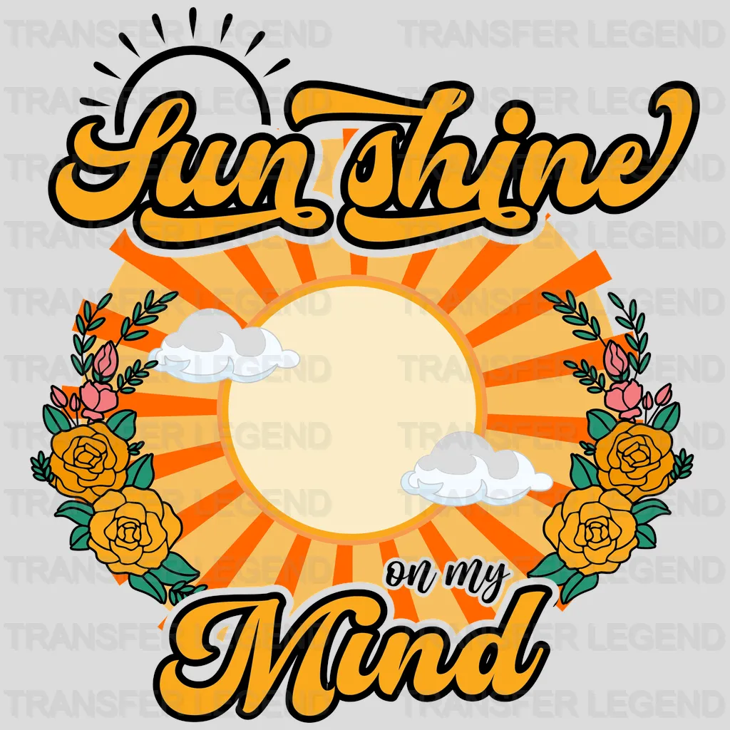 Sun Shine On My Mind Spring Easter Design - DTF heat transfer - transferlegend