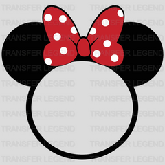 Disney Mickey And Minnie Family Group Monogram Design - DTF heat transfer - transferlegend