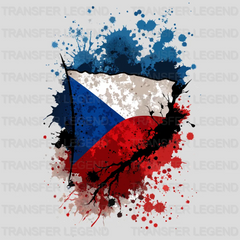 Czechia Flag Design - DTF Heat Transfer - transferlegend