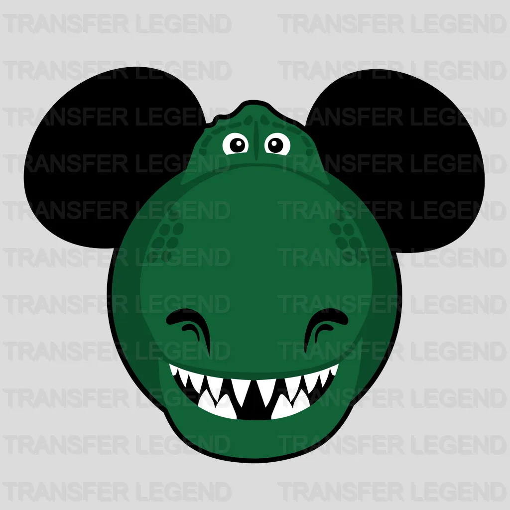 Disney Mickey Ears T-Rex Design - DTF heat transfer - transferlegend