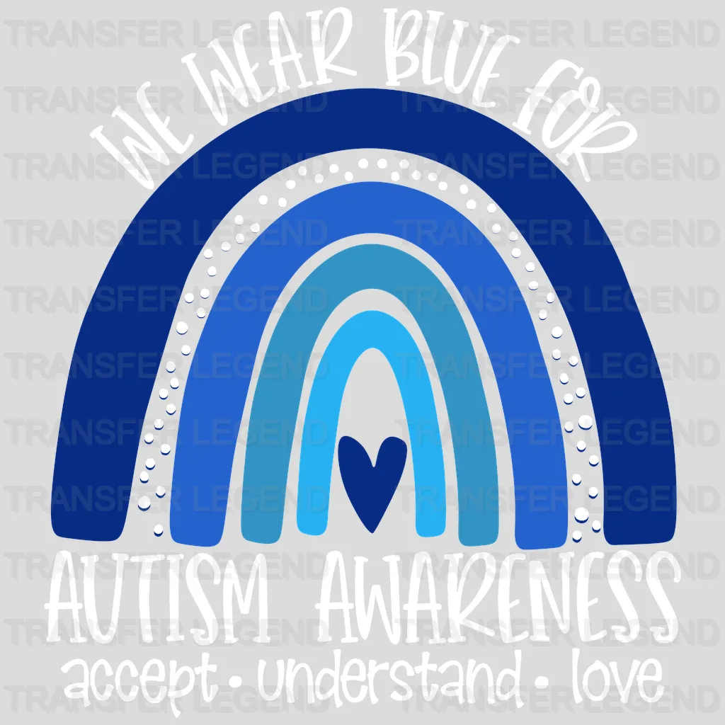 We Wear Blue For ATSM Awareness Design - DTF heat transfer - transferlegend