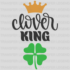 Clover King St. Patrick's Day Design - DTF heat transfer - transferlegend