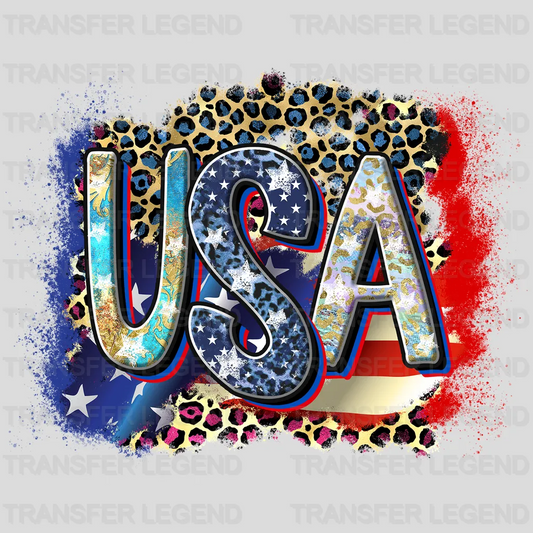 USA Lettering DTF Transfer - transferlegend