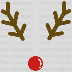 Christmas Reindeer Design, Reindeer Family Christmas Design, Dtf Heat Transfer - transferlegend