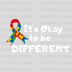 It's Okey To Be Different Autism Awareness Design - DTF heat transfer - transferlegend