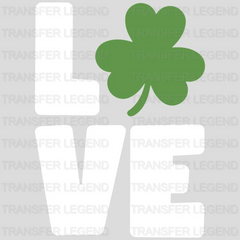 LOVE St. Patrick's Day Design - DTF heat transfer - transferlegend