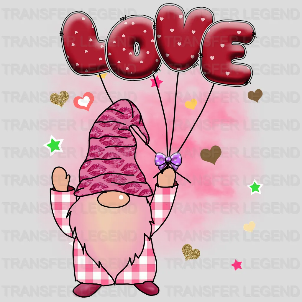 LOVE BALLOONS GNOME - DTF heat transfer - transferlegend