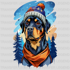 Dog Style Winter Design - DTF Heat Transfers - transferlegend