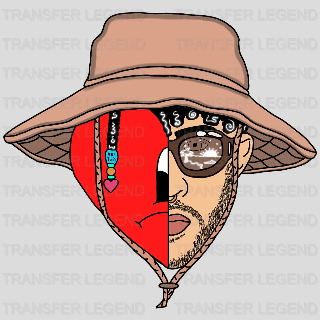 Bad Bunny Design - DTF heat transfer - transferlegend