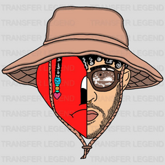 Bad Bunny Design - DTF heat transfer - transferlegend