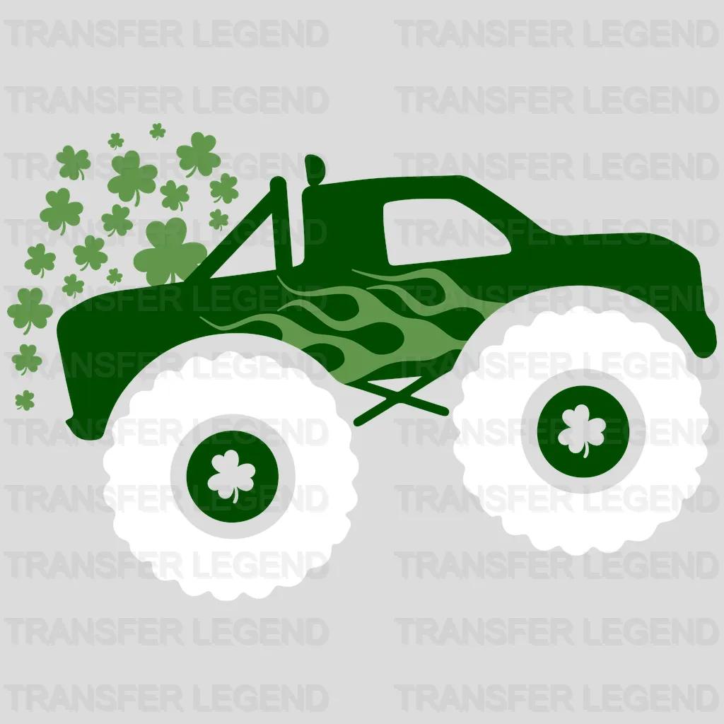 Truck St. Patrick's Day Design - DTF heat transfer - transferlegend