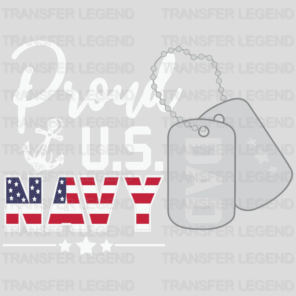 Proud U.S. Navy Dad Design - DTF heat transfer - transferlegend