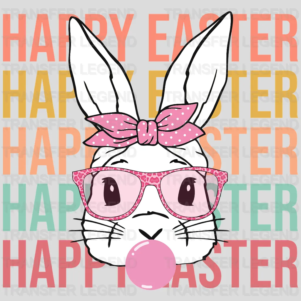 Happy Easter Bunny Design - DTF heat transfer - transferlegend