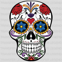 SUGAR SKULL 1 Design - DTF heat transfer - transferlegend