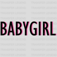 BabyGirl - BLM design DTF heat transfer - transferlegend