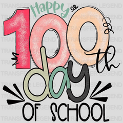 Happy 100 day of School Design - DTF heat transfer - transferlegend