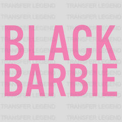 Black Barbie - BLM design DTF heat transfer - transferlegend