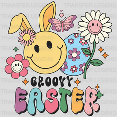 Retro Groovy Easter Design - DTF heat transfer - transferlegend