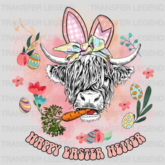 Happy Easter Heifer Design - DTF heat transfer - transferlegend