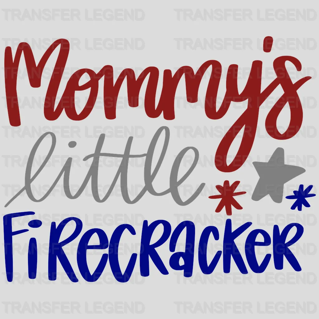 Mommy's Little Fire Cracker DTF Transfer - transferlegend