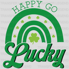 Happy Go Lucky St. Patrick's Day Design - DTF heat transfer - transferlegend