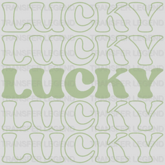 Lucky Lucky G&W St. Patrick's Day Design - DTF heat transfer - transferlegend