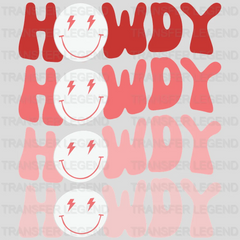 SMILEY FACE HOWDY - DTF heat transfer - transferlegend