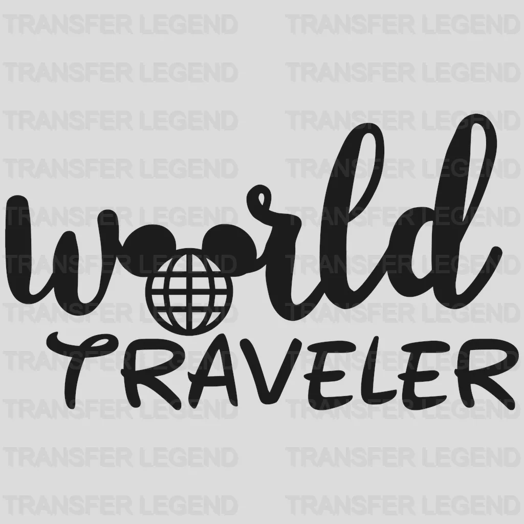 World Traveler Mickey Design - DTF heat transfer - transferlegend