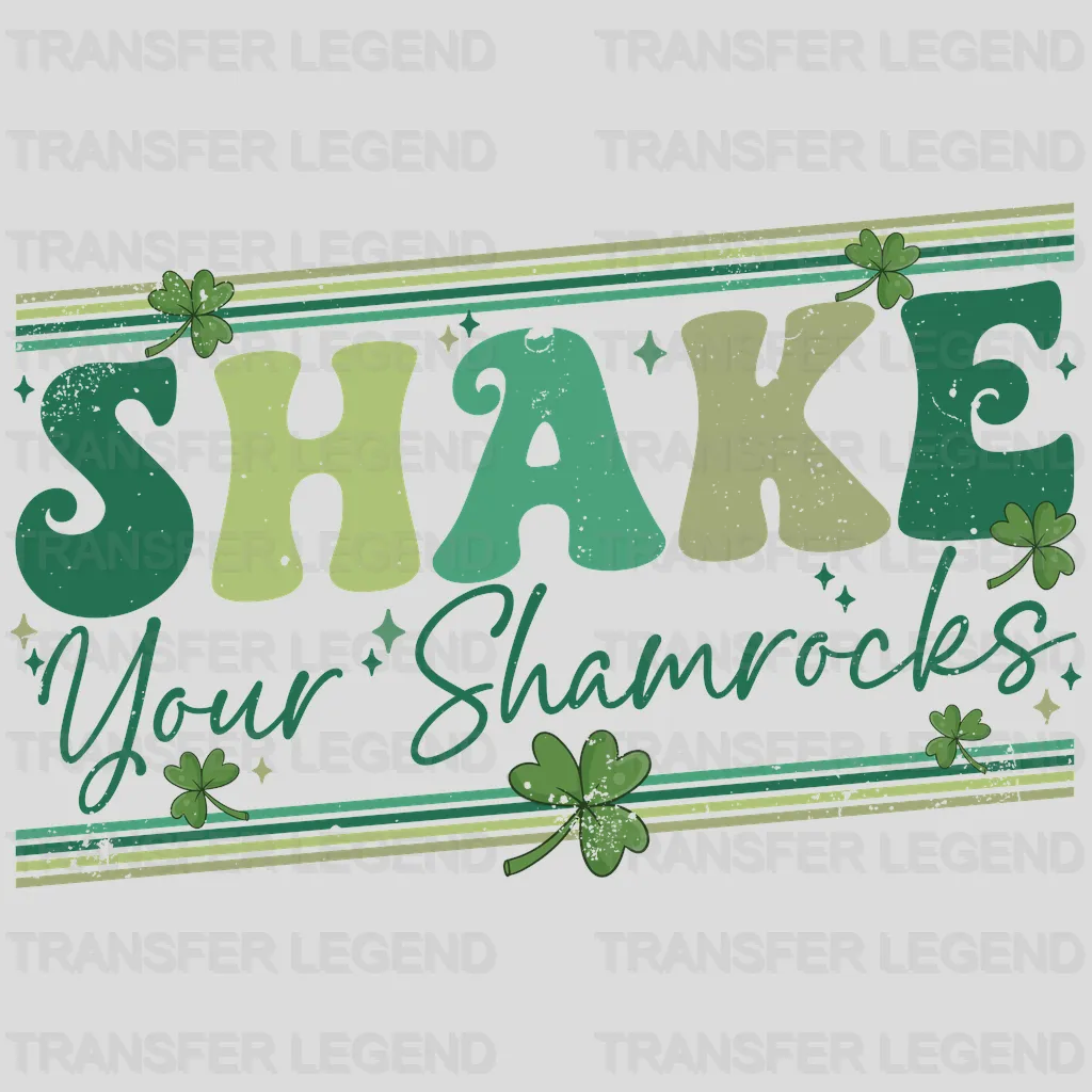 Shake Your Shamrocks St. Patrick's Day Design - DTF heat transfer - transferlegend