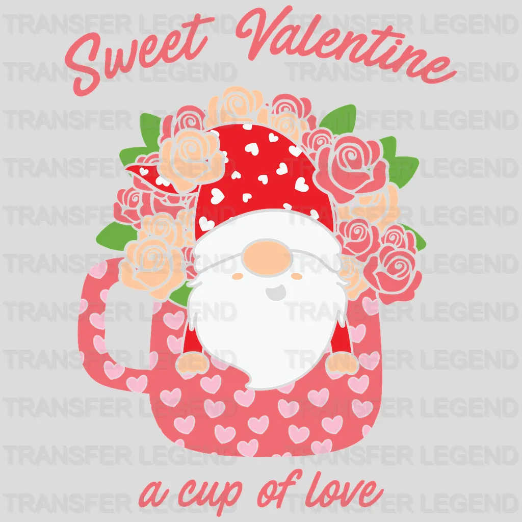 SWEET VALENTINE A CUP OF LOVE - DTF heat transfer - transferlegend