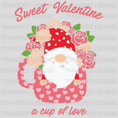 SWEET VALENTINE A CUP OF LOVE - DTF heat transfer - transferlegend