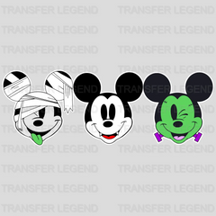 Halloween Mickey Heads Design - DTF heat transfer - transferlegend