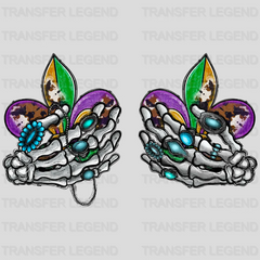 Hands Mardi Gras Design- Mardi Gras DTF heat transfer - transferlegend