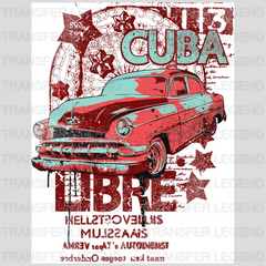 Cars Cuba Libre Clasic Car Designs - DTF Heat Transfer - transferlegend