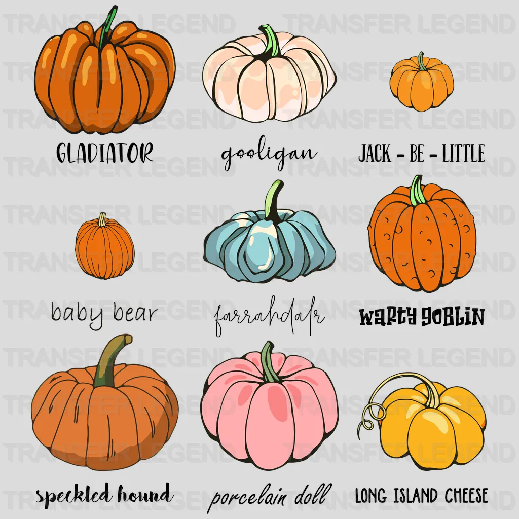 Halloween Cute Pumpkin Design - DTF heat transfer - transferlegend