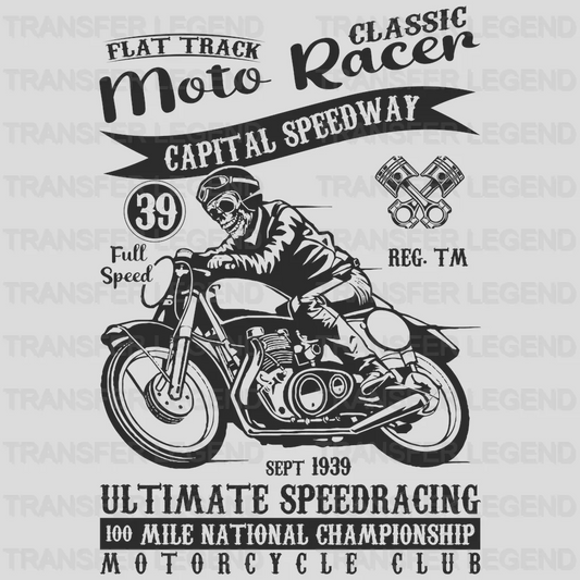 Capital Speedway - Motocycle Design DTF Heat Transfer - transferlegend