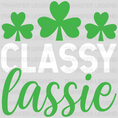 Classy Lassie St. Patrick's Day Design - DTF heat transfer - transferlegend