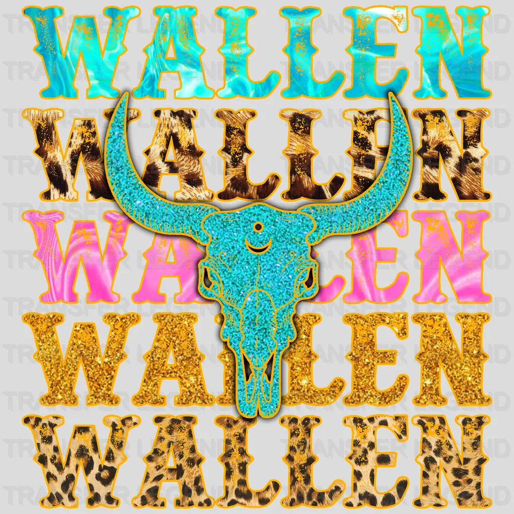 Wallen Cow Skull Design - DTF heat transfer - transferlegend