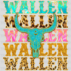 Wallen Cow Skull Design - DTF heat transfer - transferlegend