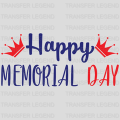 Happy Memorial Day - Memorial Day DTF Transfer - transferlegend