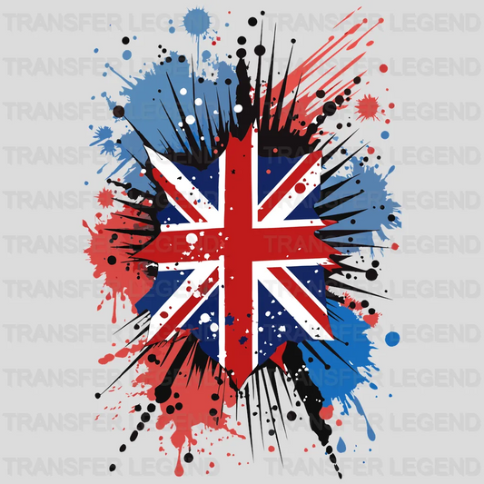 United Kingdom Flag Design - DTF Heat Transfer - transferlegend