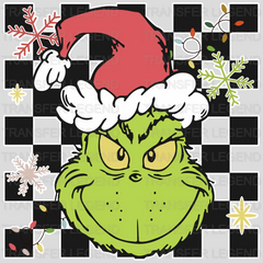 GRINCH CHCK Christmas Design, Christmas Design, Dtf Heat Transfer - transferlegend