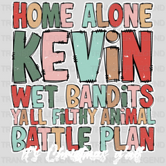 HOME ALONE KEVIN Christmas Design - DTF heat transfer - transferlegend