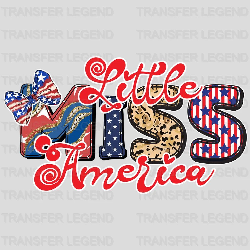 Little Miss America DTF Transfer - transferlegend