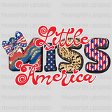 Little Miss America DTF Transfer - transferlegend